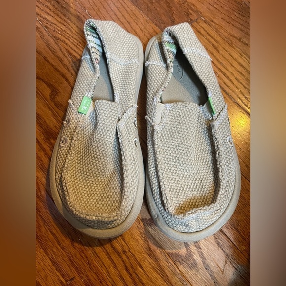 Sanuk Other - Sanuk Boys Shoes Sidewalk Surfer Gray Slip On Casual Beach Summer Size 2